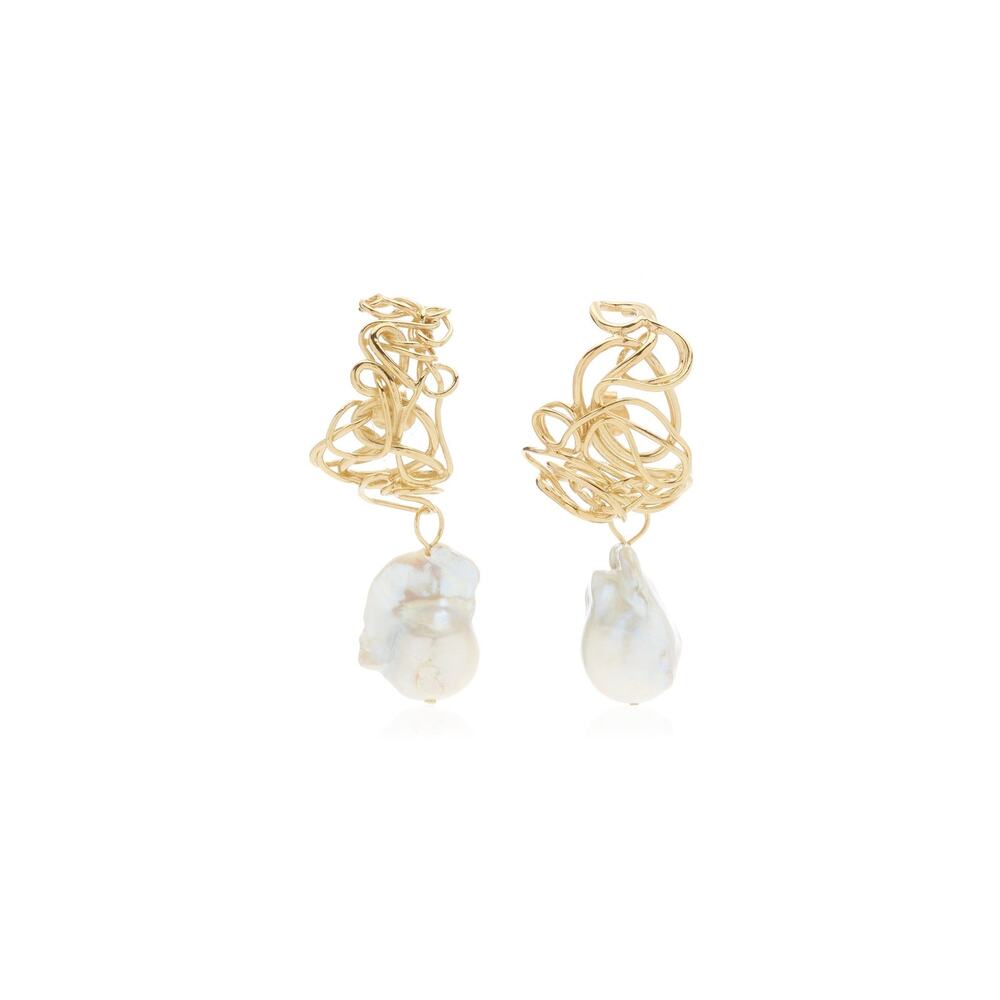 Completedworks Pearl 14k Gold Vermeil Earrings - OS